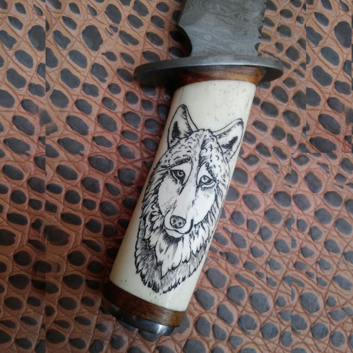 Hand Scrimshaw Work